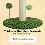25.6" Sisal Cat Scratching Post with Hanging Toys