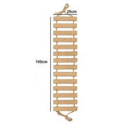 Wooden Cat Climbing Bridge & Sisal Scratcher
