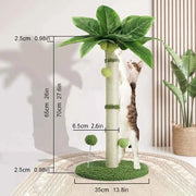 25.6" Sisal Cat Scratching Post with Hanging Toys