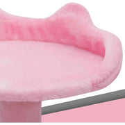 70" Pink Cat Tree with Scratching Posts