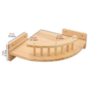 Wall-Mounted Cat Climbing Rope & Wood Platforms