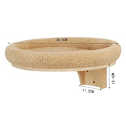 Wall-Mounted Cat Climbing Rope & Wood Platforms