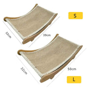 Wooden Cat Scratcher Bed & Lounge