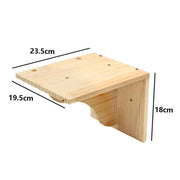 Wall-Mounted Cat Climbing Rope & Wood Platforms