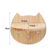 Wall-Mounted Cat Climbing Rope & Wood Platforms