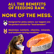 Wild Caught Salmon Dog Food Topper - Freeze Dried - Single Ingredient - Pristine Pet Supply