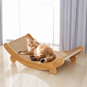 Wooden Cat Scratcher Bed & Lounge