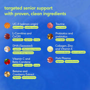 Senior Dog Multivitamin Powder 12-in-1 Joint Brain Digestion Immune 30 Scoops