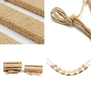 Wooden Cat Climbing Bridge & Sisal Scratcher