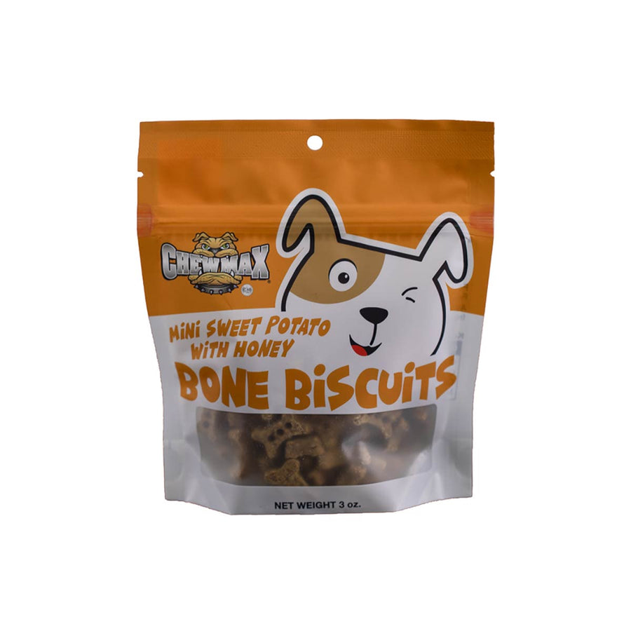 ChewMax Mini Sweet Potato & Honey Dog Biscuits – 3 oz