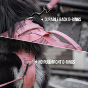 Tactical No-Pull Dog Harness – Mesh MOLLE Vest with Dual Handles