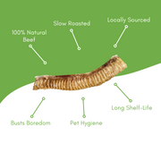 12" Beef Trachea Dog Chew