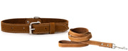 Euro-Dog Pro Line Hunting Leather Collar and Leash Set
