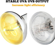 UVA UVB Reptile High Intensity Basking Heat Lamp Bulb 80W 125W 160W
