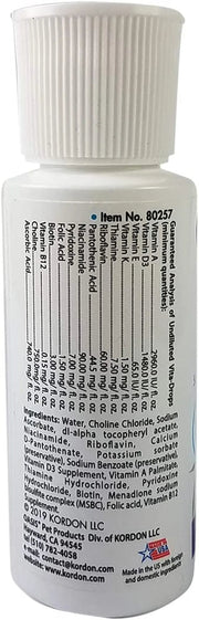 Vita Drops Small Bird Multivitamin Liquid 2oz Parakeet Canary Finch Care