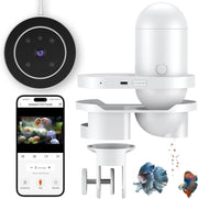 WiFi Automatic Fish Feeder with Camera – App Control, Moisture-Proof, 230ml