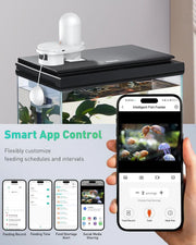 WiFi Automatic Fish Feeder with Camera – App Control, Moisture-Proof, 230ml