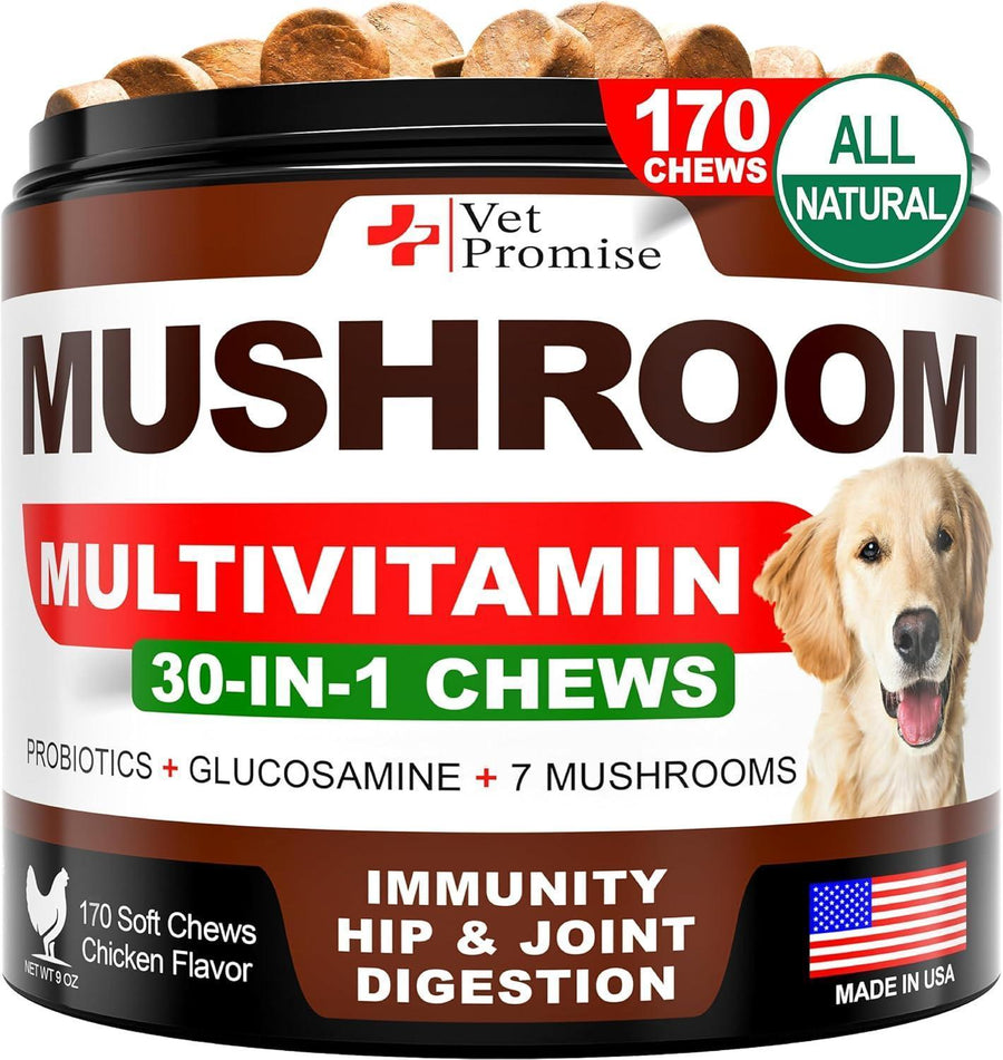 Yuma's Turkey Tail Mushroom Chews for Dogs – 170 Count