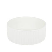 PARK LIFE DESIGNS Jardin Ribbed Pet Bowl Collection – Modern Matte Exterior