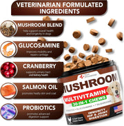 Yuma's Turkey Tail Mushroom Chews for Dogs – 170 Count