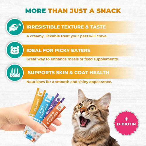 Beloved Pets Chicken Mix Creamy Lickable Treats for Cats & Dogs – 20 Tubes