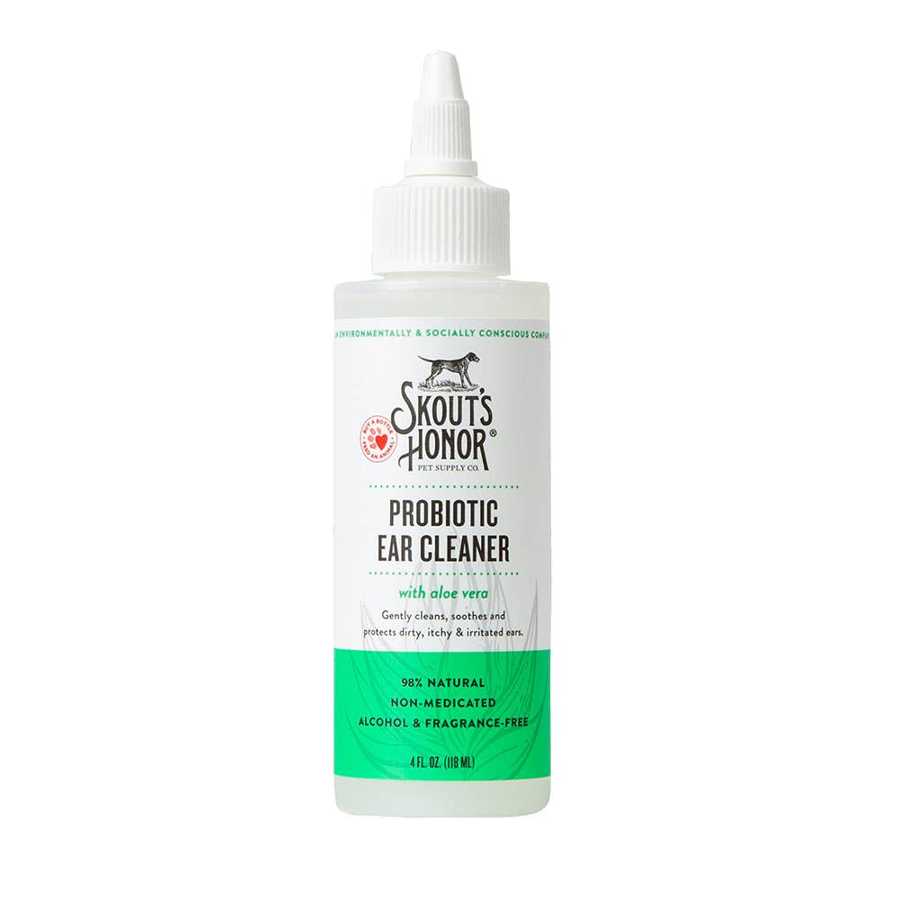 Skout's Honor Probiotic Ear Cleaner 4 oz by Skout's Honor - pet stain & odor remover