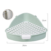 Small Pet Corner Litter Box – Potty Trainer for Rabbits, Guinea Pigs & Ferrets