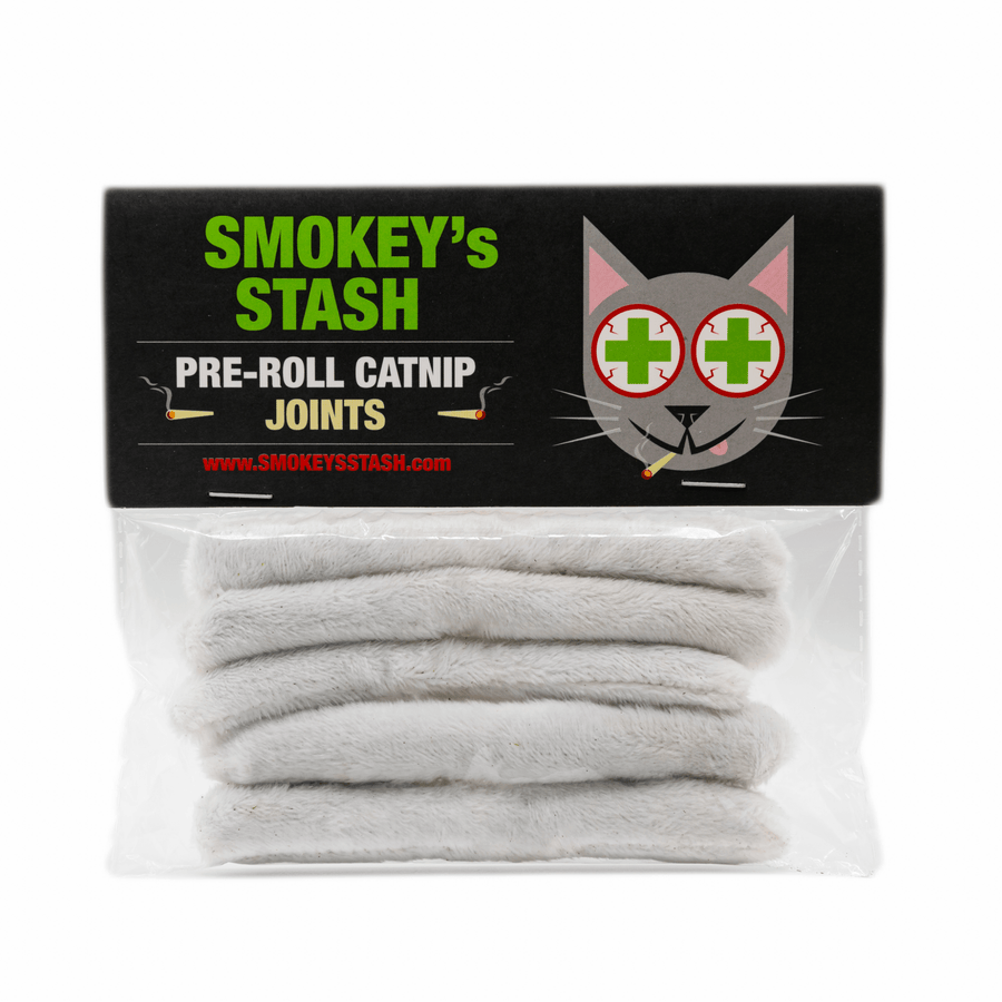 Smokey's Stash Catnip Pre-Rolled Joint Toys – 5 Pack by Smokey's Stash