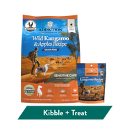 Addiction Wild Kangaroo Dry Dog Food & Meaty Bites Dog Treats Bundle