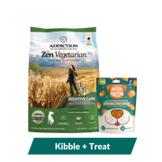 Addiction Zen Vegetarian Dog Food & Vegan Treats Bundle