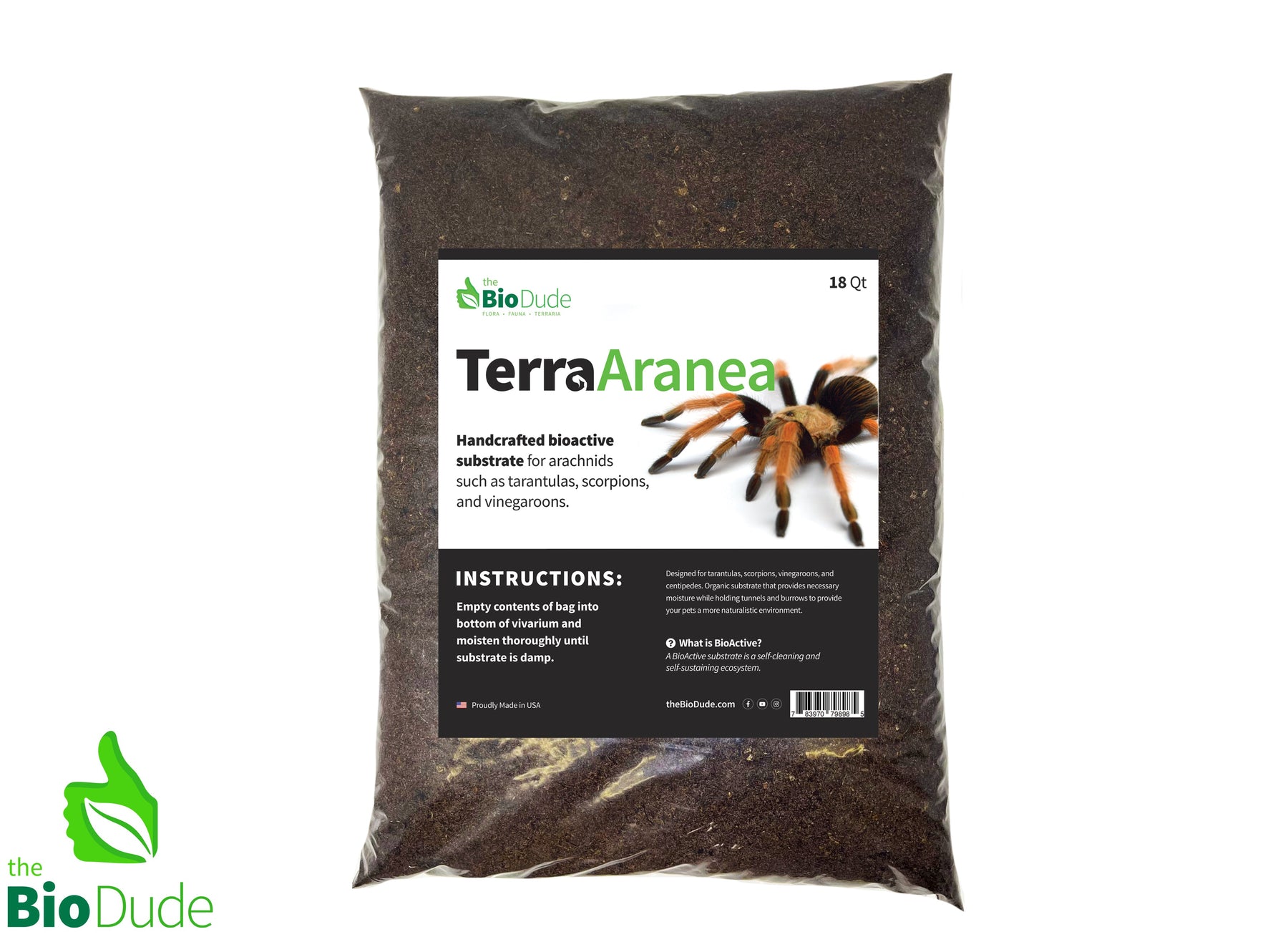 The Bio Dude Terra Aranea Bioactive Substrate – 18 qt