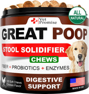 Probiotics for Dogs 120 Chews Stool Softener High Fiber