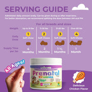Prenatal Multivitamin Chews for Dogs – 120 Count