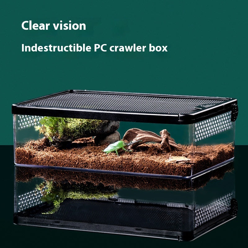 Modular Clear Reptile & Small Pet Enclosure – Anti-Escape Crawler Habitat