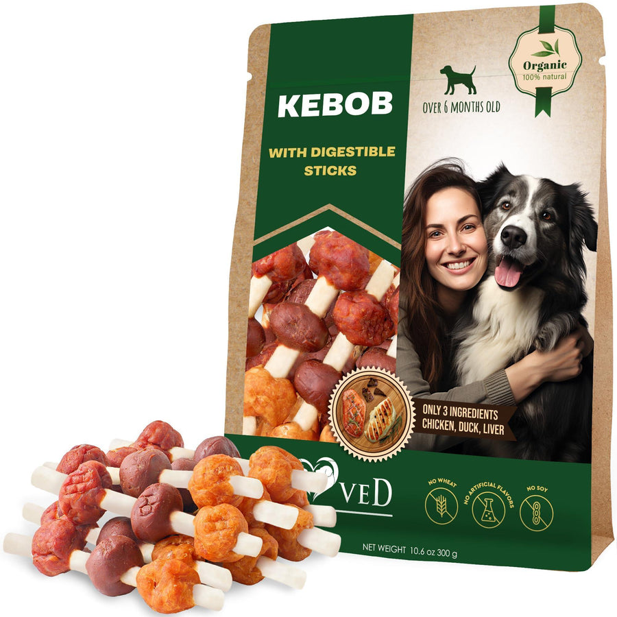 Beloved Pets Kebob with Digestible Sticks Dog Treats – 10.6 oz