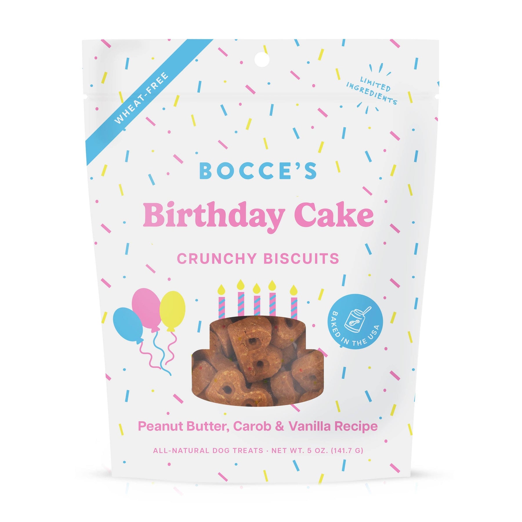 Bocce's Bakery Birthday Cake Biscuit Dog Treats 5oz by Bocce's Bakery - dog treat
