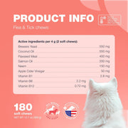 Chewia Flea & Tick Soft Chews for Dogs – 180 Count