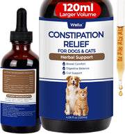Wellix Cat Dog Constipation Relief Liquid 4 oz Probiotic Chicken Flavor