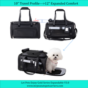 Mr. Peanut's Gold Series Expandable V3.0 Airline Pet Carrier