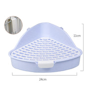Small Pet Corner Litter Box – Potty Trainer for Rabbits, Guinea Pigs & Ferrets