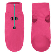 Half Zip-Up Fleece Vest: Pink
