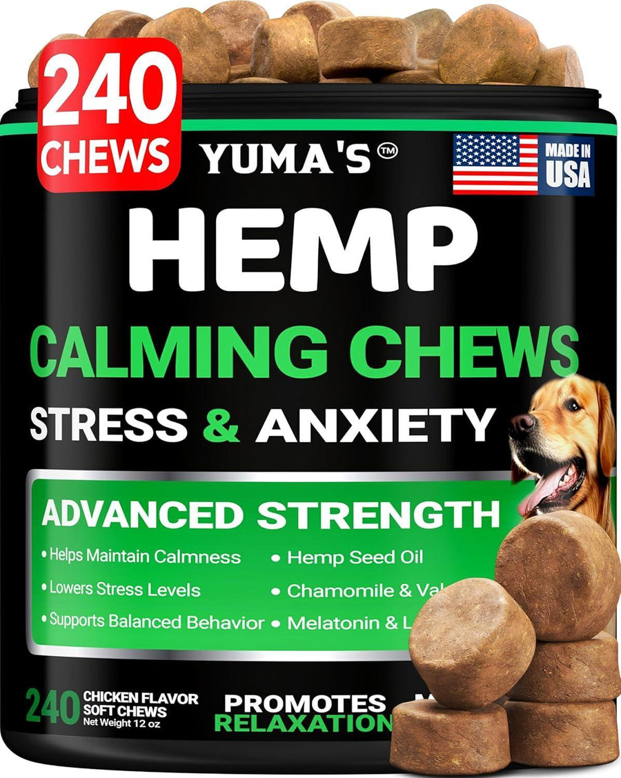 Yuma's Hemp Calming Soft Chews for Dogs – 240 Count