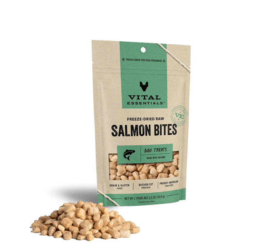 Vital Essentials Raw Salmon Bites FD Dog Treats 2.5 oz by Vital Essentials - dog treat