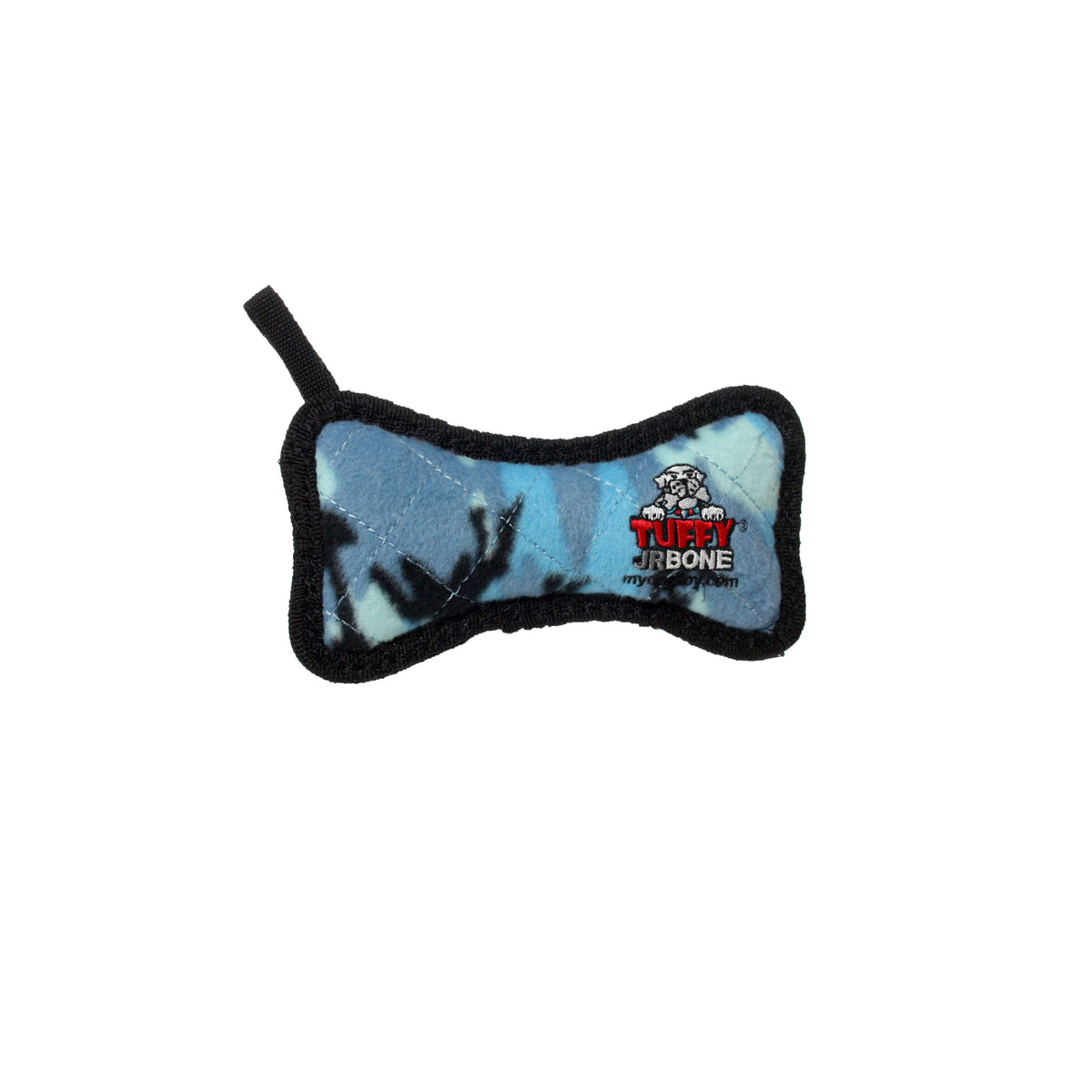 Tuffy Jr Bone - Camo Blue, Durable, Tough, Squeaky Dog Toy by Tuffy - dog toy