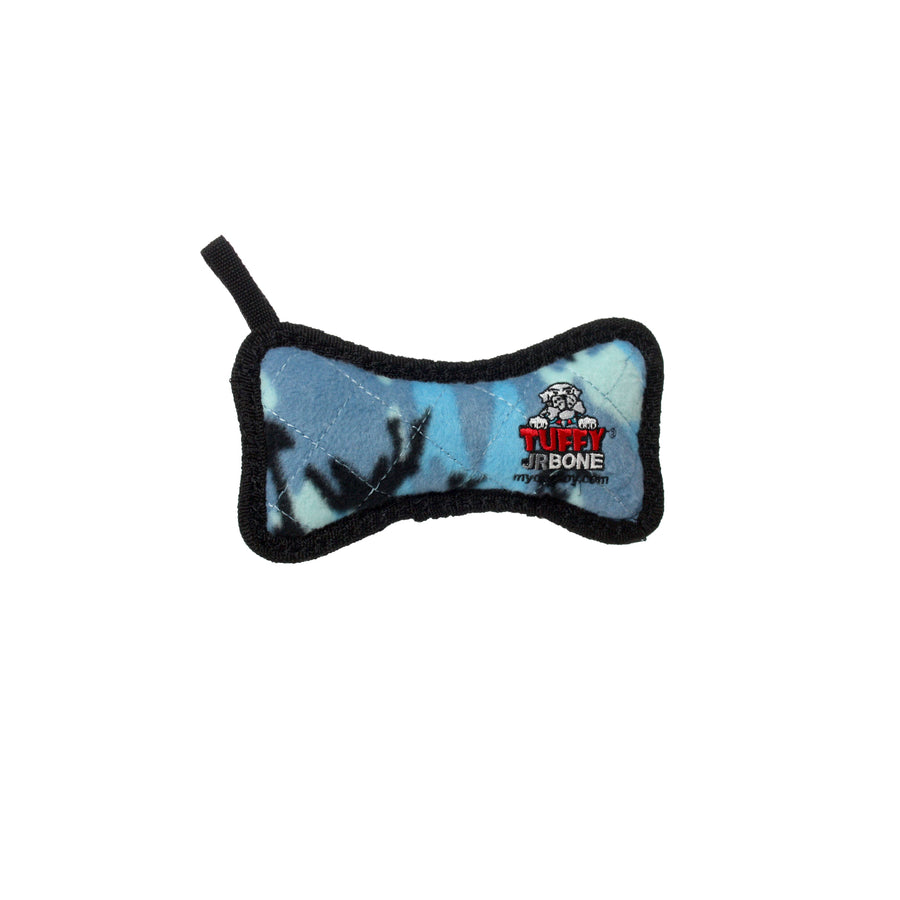 Tuffy Jr Bone - Camo Blue, Durable, Tough, Squeaky Dog Toy by Tuffy - dog toy
