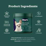 Moe's Healthy Pets Chillout Calming Soft Chews for Dogs