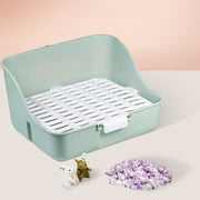 Small Pet Corner Litter Box – Potty Trainer for Rabbits, Guinea Pigs & Ferrets