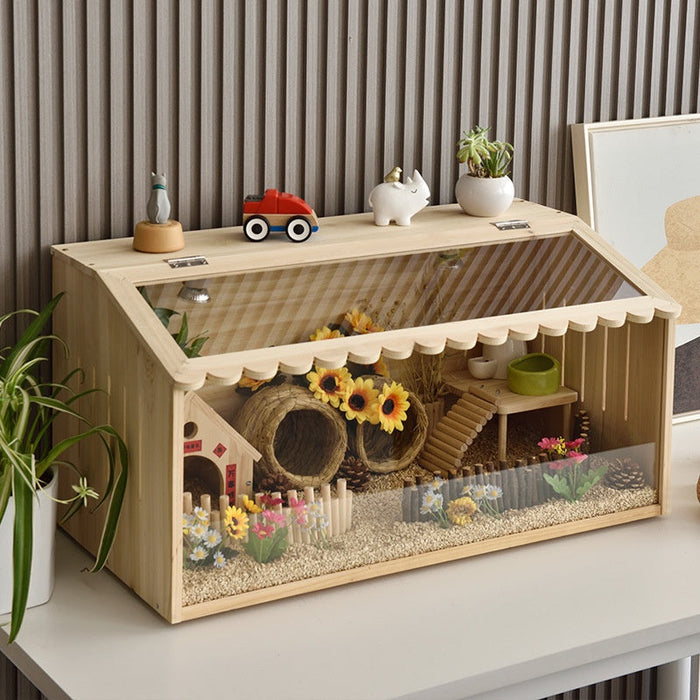 Cedar & Acrylic Small Animal Incubator Shelter