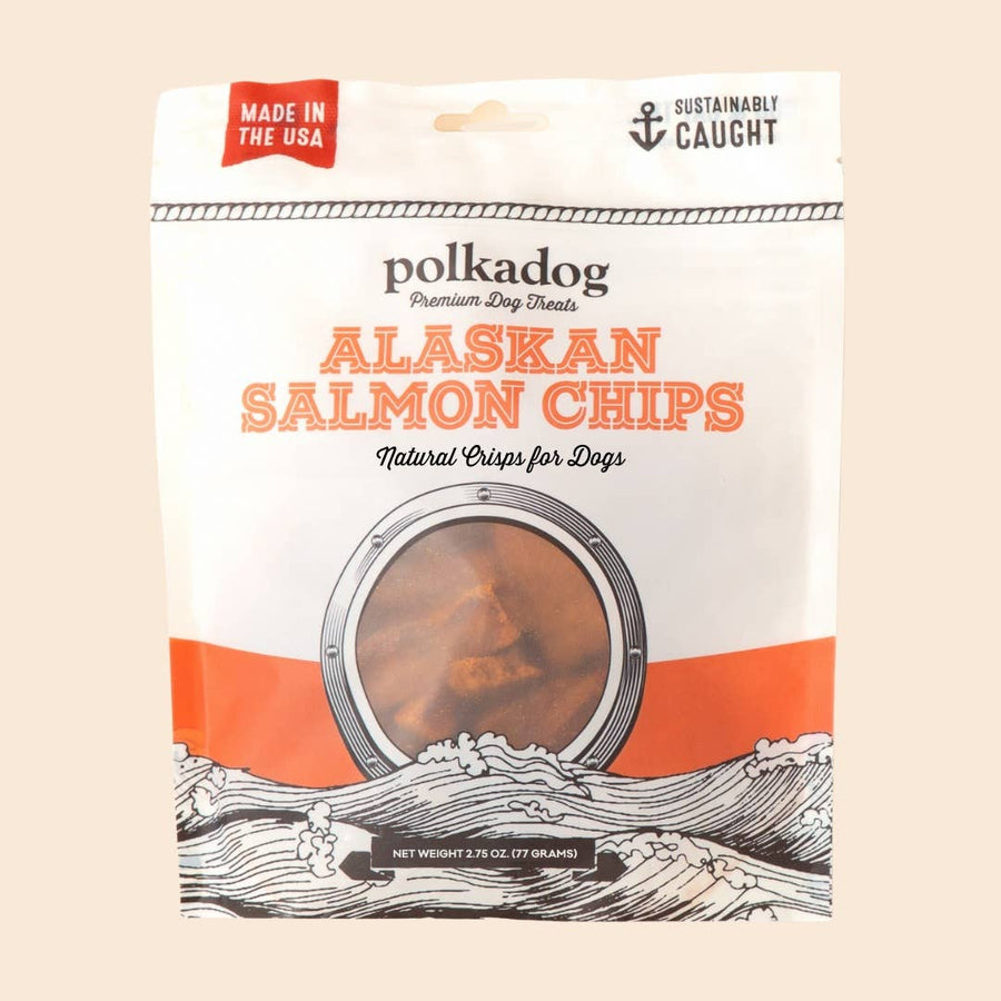 Polkadog Alaskan Salmon Chips Dog Treats 2.75oz by Polkadog - dog treat