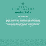 Oxbow POOF! Chinchilla Dust Bath Natural Blue Beauty Grooming Powder 2.5lb